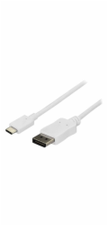 StarTech USB-C – DisplayPort USB kabel 1,8 m bílý (CDP2DPMM6W)