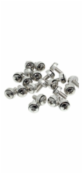 StarTech M6 x 12mm sada šroubů/podložek - 100 sad Stříbrná (CABSCREWSM62)