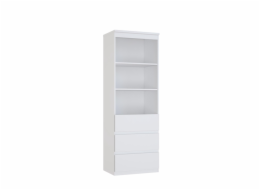 Knihovna Domoletti LSQR711-120, bílá, 42x 60,4x176cm