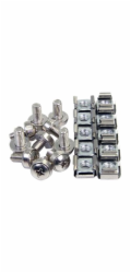 Sada šroubů StarTech M6 x 12 mm + klecové matice 100 ks (CABSCREWM62)