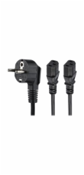 StarTech Napájecí kabel StarTech 2M SCHUKO CEE7 TO 2X C13 CORD/.