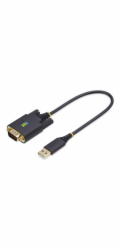 StarTech 1P1FFC-USB-SERIAL paralelní kabel černý 0,3m USB Type-A DB-9
