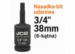 JCB Nástrčný klíč Impact 38 mm 3/4 (6hranný)