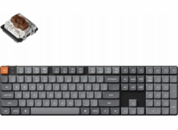 Keychron Mechanická klávesnice K5 Max QMK/VIA s nízkoprofilovou technologií Hot Swap Gateron (K5M-H3)