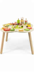 Dřevěný stoleček s aktivitami Viga Farma