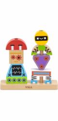 Dřevěné kostky Viga Robot