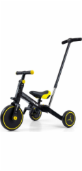 Dětská tříkolka 4v1 Milly Mally Optimus Plus s vodící tyčí black