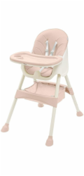 Jídelní židlička Baby Mix Nora dusty pink