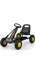Dětská šlapací motokára Go-kart Milly Mally Thor černá