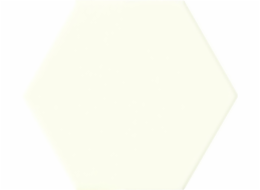 TUBADZIN Keramické obklady Burano White Hex, 11 x 12,5 cm