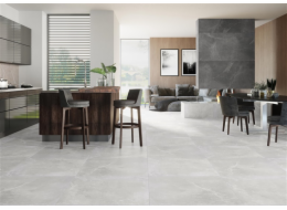 Kamenná hmota dlaždice STONEMOOD WHITE RECT, 79,7×79,7 cm