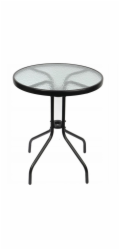 DLGTP SAONA kulatý zahradní stůl, kov, O 70 cm