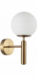 Italux Italux Ravena WL-2324-1 GD+OPA nástěnné svítidlo 1x10W E27 hnědá/bílá