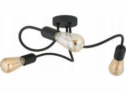 TK Lighting Stropní svítidlo Wave Black 4407 3x40W E27 černé