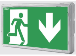 AWEX EXIT S LED IP65 1W 1h víceúčelové PT bílé svítidlo