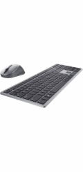 DELL KM7321W klávesnice Obsahuje myš Kancelář RF bezdrátové + Bluetooth QWERTY Britská angličtina Šedá, Titanová