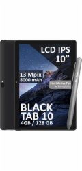 BLOW BlackTAB10 4/128GB 4G LTE tablet 10palcový černý