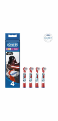 ORAL-B KIDS EB10-4 STAR WARS Replacement toothbrush tips 4 pc(s) Red