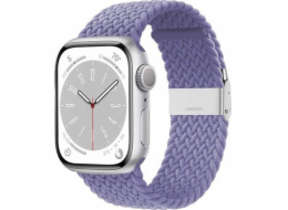 Crong Crong Wave Band – Pletený řemínek pro Apple Watch 38/40/41 mm (fialový)