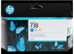 HP 738 130-ml Cyan DesignJet Ink Cartridge