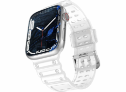 Hurtel Strap Triple Protection Apple Watch SE Band, 8, 7, 6, 5, 4, 3, 2, 1 (41, 40, 38 mm) Band Bracelet Transparent