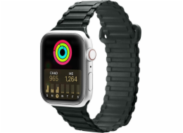 Dux Ducis Dux Ducis Strap (Armor Version) řemínek Apple Watch Ultra, SE, 8, 7, 6, 5, 4, 3, 2, 1 (49, 45, 44, 42 mm) silikonový magnetický řemínek náramek zelený