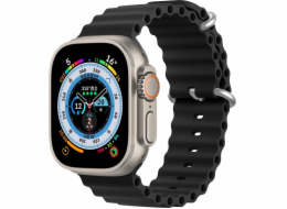 Řemínek DUXDUCIS Dux Ducis Apple Watch 4/5/6/7/8/SE 44/45 mm černý (verze OceanWave)