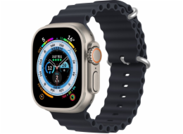 Řemínek Dux Ducis Řemínek k hodinkám Dux Ducis 8 / 7 / 6 / 5 / 4 / 3 / 2 / SE (41 / 40 / 38 mm) Silikonový náramek šedý (verze OceanWave)