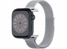 Spigen Spigen Metal Fit, stříbrný - Apple Watch 41mm/40mm/38mm