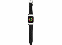 Karl Lagerfeld Karl Lagerfeld Řemínek KLAWMSAKLHPK Apple Watch 38/40/41 mm černý řemínek Saffiano Monogram