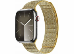 Crong  Melange – magnetický řemínek pro Apple Watch 38/40/41 mm (žlutá melanž)