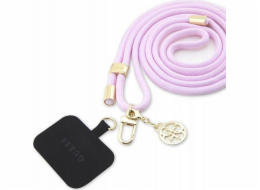Guess  GUOUCNMG4EU Univerzální CBDY řemínek na šňůrku Lila/Lila Nylon 4G kovový přívěsek