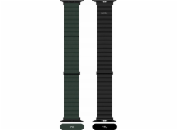 Řemínek Jcpal JCPal FlexDuo pro Apple Watch 38/40/41 mm černá/zelená – bezpečnost zaručena. Jednoduché splátky. Doprava zdarma od 170 PLN.