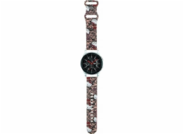 Sourcing Hello Kitty Univerzální pásek HKUWLSDGPTP Silikonové štítky Graffiti růžový/růžový pásek 22mm