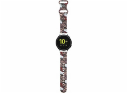 Sourcing Hello Kitty Univerzální pásek HKUWMSDGPTP Silikonové štítky Graffiti růžový/růžový pásek 20mm