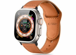 Tech-Protect Řemínek Naturalfit pro Apple Watch 4/5/6/7/8/9/SE/Ultra 1/2 42/44/45/49 mm hnědý