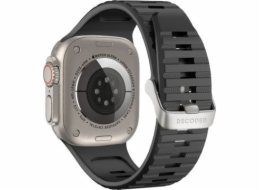 Decoded Decoded Ultra Traction - silikonový řemínek pro Apple Watch 49/45/44/42 mm Gen 1-9 - SE (černý)
