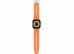 Decoded Decoded Ultra Traction - silikonový řemínek pro Apple Watch 49/45/44/42 mm Gen 1-9 - SE (meruňka)