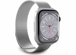 Magnetický pásek Puro Puro Milanese – řemínek z nerezové oceli pro Apple Watch 42/44/45/49 mm (stříbrný)