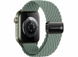 ForCell Magnetický nylonový řemínek FORCELL F-DESIGN FA02 pro APPLE Watch 38 / 40 / 41 mm olivově zelený