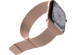 Magnetický pásek Puro Puro Milanese – řemínek z nerezové oceli pro Apple Watch 38/40/41 mm (růžové zlato)