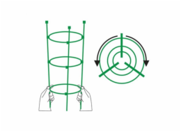 GARDEN CENTER  Držák na rostliny, kovový, spirála, délka 150 cm