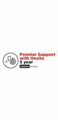Lenovo Onsite + Premier Support - Prodloužená dohoda o službách - náhradní díly a práce - 5 let - na místě - doba vyřízení požadavku: příští prac. den - pro ThinkBook 13; 14; 14 G5 IRL; 15; ThinkPad E