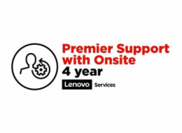 Lenovo Premier Support with Onsite NBD - Prodloužená dohoda o službách - náhradní díly a práce (pro notebooky) - 4 let (z původního data zakoupení vybavení) - na místě - doba vyřízení požadavku: příšt