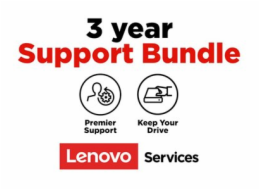 Lenovo Onsite + Keep Your Drive + Premier Support - Prodloužená dohoda o službách - náhradní díly a práce (pro notebooky) - 3 let - na místě - doba vyřízení požadavku: příští prac. den - pro ThinkPad 