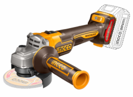 Ingco CAGLI211541 aku úhlová bruska 115mm vč. baterie, nabíječky a 10 ks řezných kotoučů