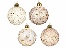 DECORIS Skleněná vánoční hračka 060612, různé designy