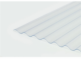 SALUX PVC DESKA SINUS 0,7X900X2000MM PRŮHLEDNÁ