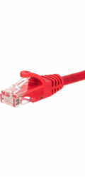 NETRACK BZPAT0256R patch cable RJ45 snagless boot Cat 6 UTP 0.25m red