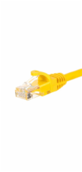 NETRACK BZPAT16Y patch cable RJ45 snagless boot Cat 6 UTP 1m yellow